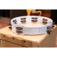 Meinl HTT10WH Stainless Steel Jingle 2-rows 10" Tour Tamburin (Beyaz) 7