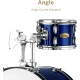Eastar EDS-480MBE 22" 5-Parça Akustik Davul (Metallic Blue) 5