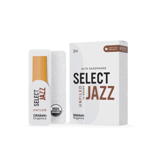 D\'Addario Woodwinds Organic Select Jazz Unfiled Alto Saksafon Kamışı No:2 Hard 2