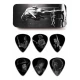 Jim Dunlop Jimi Hendrix Silver Portrait 6lı Pena Seti (Medium) 1