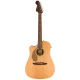 Fender Redondo Player Ceviz Klavye GPG Natural Solak Elektro Akustik Gitar 1