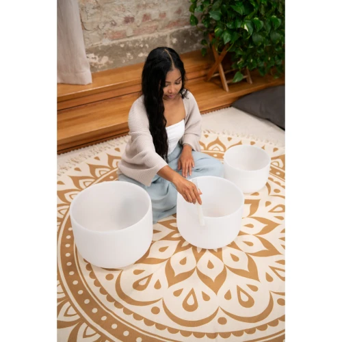 Meinl Sonic Energy 3-Parça Crystal Singing Bowl Set (G4 / E4 / C4, 432 Hz) 3