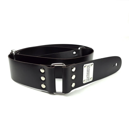 Leatherton LT Lineage Hakiki Deri Gitar Askısı (Siyah) 3