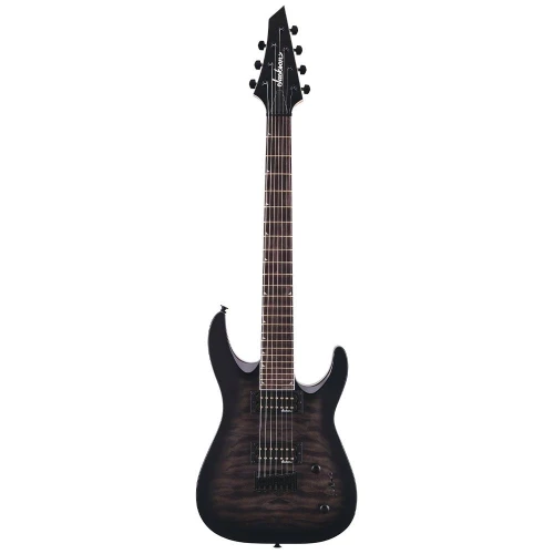 Jackson JS Dinky Arch Top JS22Q-7 DKA HT Amaranth Klavye Transparent Black Burst 7 Telli Elektro Gitar 2