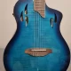 Ortega TourPlayer Deluxe RTPDLX- FMA Elektro Klasik Gitar (Blue Burst) 1
