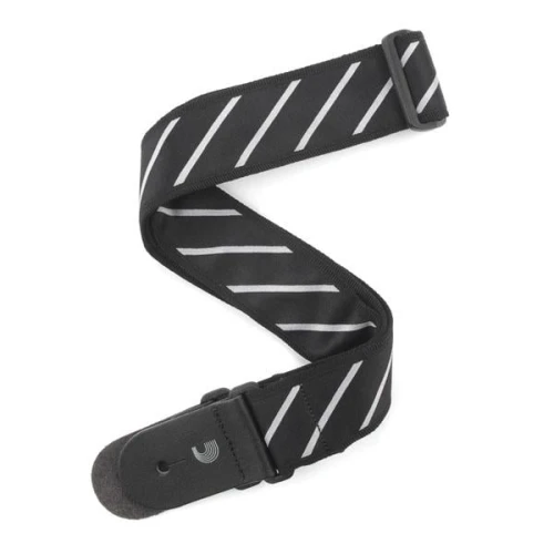 PLANETWAVES T20W1409 GİTAR ASKISI, TIE STRIPES SİYAH-GRİ 4