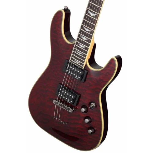 Schecter Omen Extreme 6 Elektro Gitar (Crimson Red Burst) 2