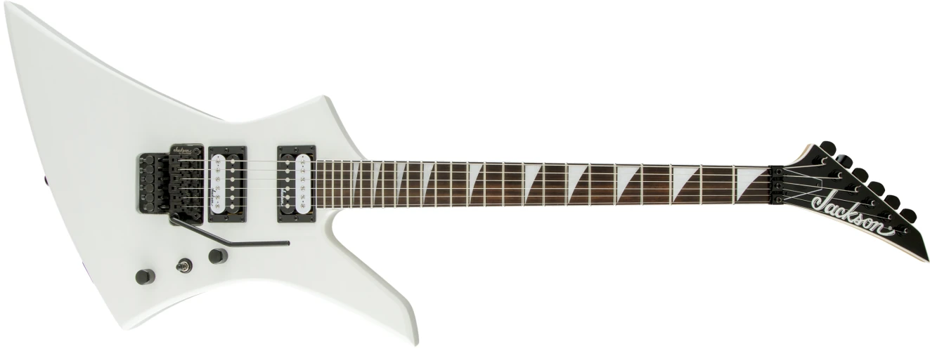 Jackson JS Kelly JS32 Amaranth Klavye Snow White Elektro Gitar 1