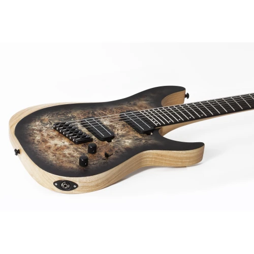 Schecter Reaper-7 Multiscale 7 Telli Elektro Gitar (Charcoalburst) 3