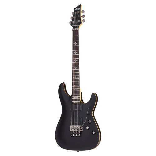 Schecter Demon-6 FR SBK Elektro Gitar (Aged Black Satin) 1