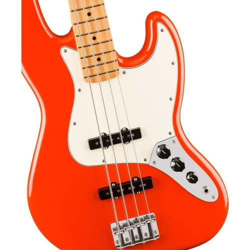 Fender Player II Jazz Bass Akçaağaç Klavye Coral Red Bas Gitar 3