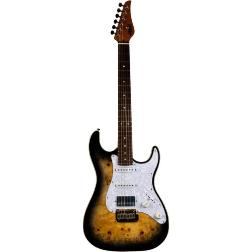 Jet JS-450 QTB R HSS Elektro Gitar (Transparent Brown) 1