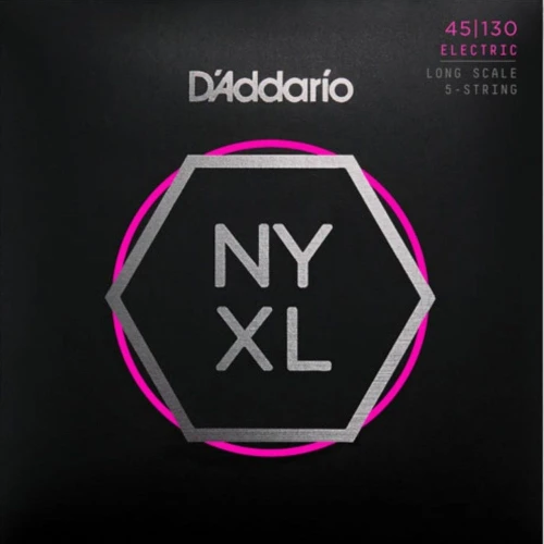 DADDARIO NYXL45130 BASS GİTAR TEL SETİ, NYXL SERİSİ, LONG SCALE, 5 TELLİ 2