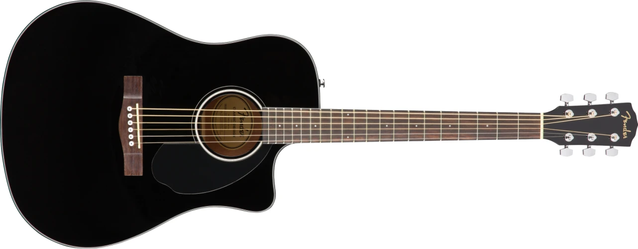 Fender CD-60SCE Dreadnought Black Elektro Akustik Gitar 1