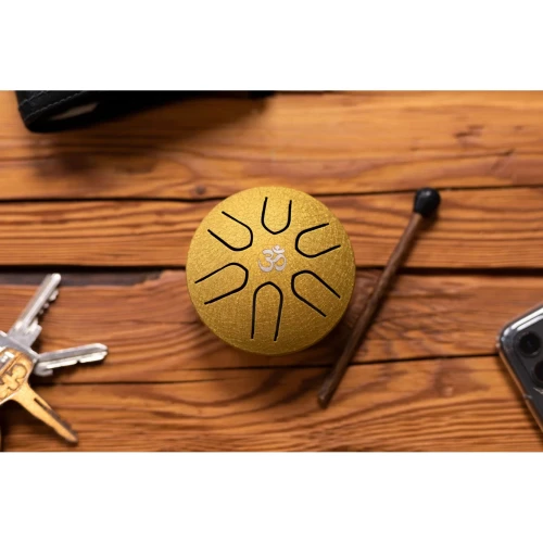 Meinl Sonic Energy PSTD3GOM Pocket Steel A-major 3'' Tongue Drum (Gold) 7