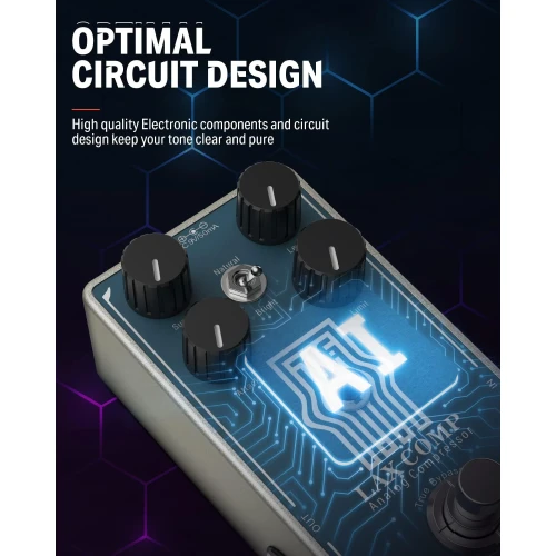 Donner LAX COMP True Analog Compressor Pedalı 5