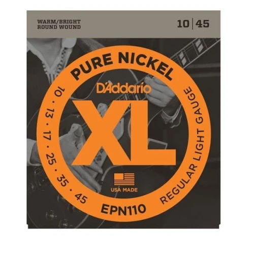 Daddario Epn110 Elektro Gitar Tel Seti, Xl, Pure Nickel, 10-45, Regular Light 3