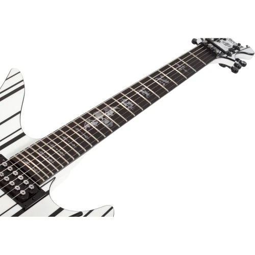 Schecter Synyster Standard Elektro Gitar (White w/Black Pinstripes) 4
