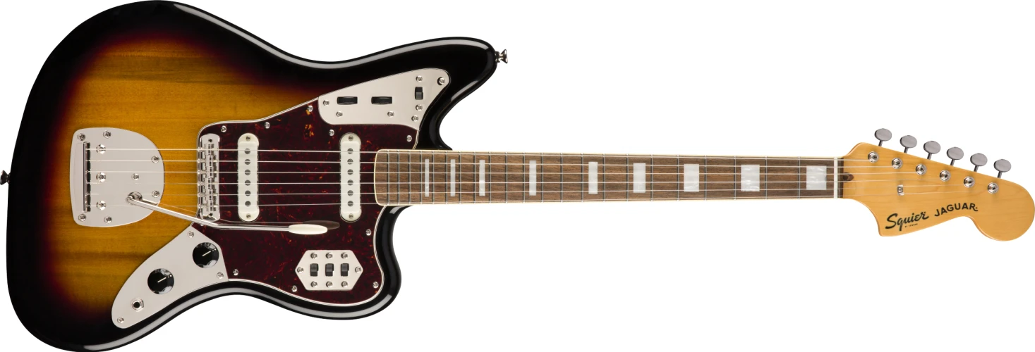Squier Classic Vibe 70s Jaguar Laurel Klavye 3-Color Sunburst Elektro Gitar 1