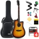 Donner EC1020 Cutaway Akustik Gitar Paketi (Sunburst) 1