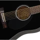 Fender CD-60S Dreadnought Black Akustik Gitar 5
