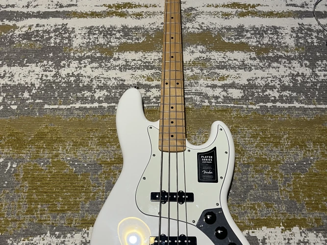 Fender Player Jazz Bass Akçaağaç Klavye Polar White Bas Gitar - Beyaz 1