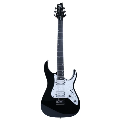 Schecter BANSHEE-6 SGR Elektro Gitar (Siyah-Beyaz) 1