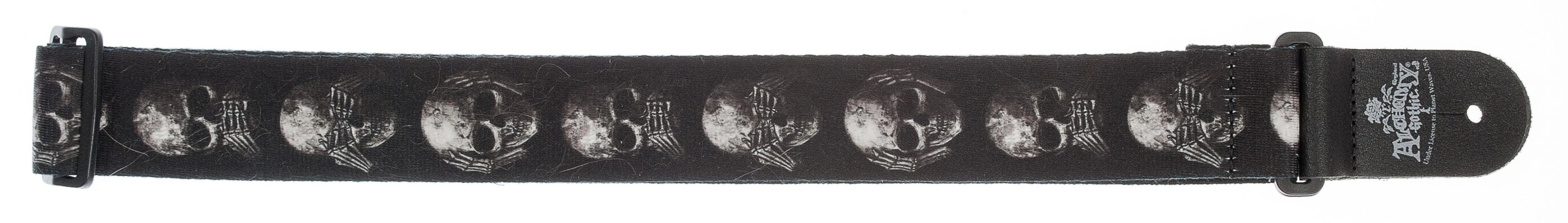 PLANETWAVES 50AL01 GİTAR ASKISI, 50MM, ALCHEMY STR-MUTED SKULL 4