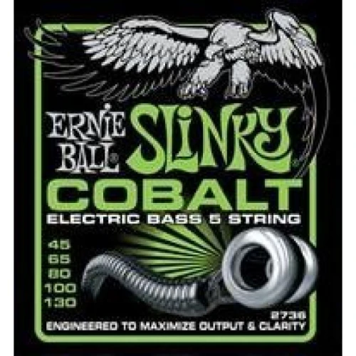 Ernie Ball P02736 45-130 Cobalt Bas Gitar Teli (5) 1