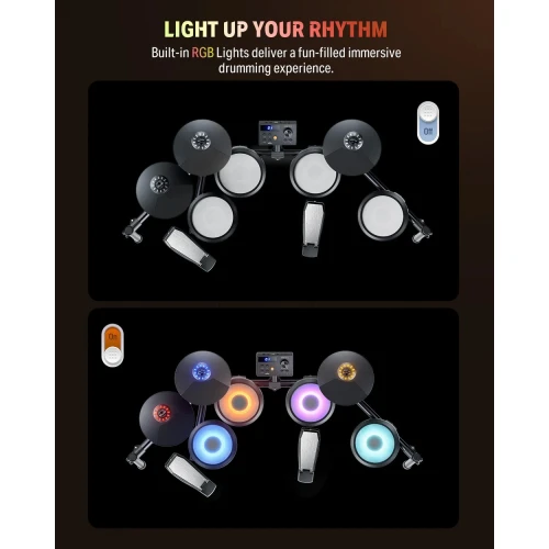 Donner DED-70L LED’li Elektronik Davul Seti 4