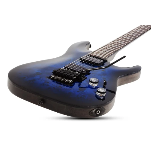 Schecter Omen Elite-6 FR Elektro Gitar (See-thru Blue) 3