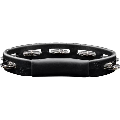 Meinl HTBK Stainless Steel Jingles 1 Row Hand Tamburin (Siyah) 4