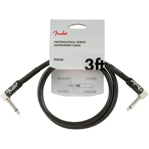 Fender Professional L/L Uçlu 90cm Siyah Patch Kablosu 2