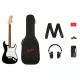 Squier Affinity Stratocaster Laurel Klavye Black Mustang Micro Elektro Gitar Seti 1