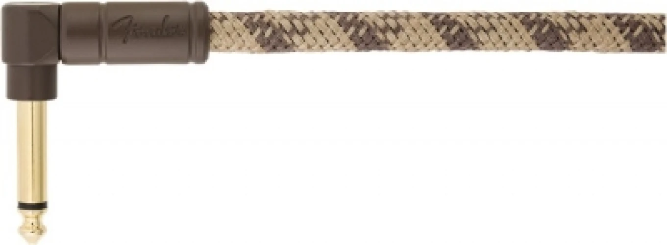 Fender Festival Düz/L Uçlu 5m Pure Hemp Brown Stripe Enstrüman Kablosu 3