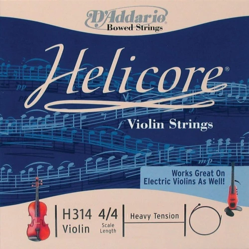 DADDARIO H314H KEMAN TEK TEL, HELICORE, 4/4, G-(SOL), HEAVY 3