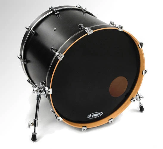 EVANS BD18RB DERİ 18 EQ3 RESONANT SİYAH KİCK ÖN DELİKLİ TEK KAT 2