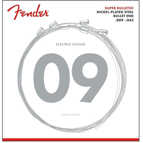 Fender Super Bullet Strings Nickel Plated Steel Bullet End 3250L .009-.042 Elektro Gitar Teli 2