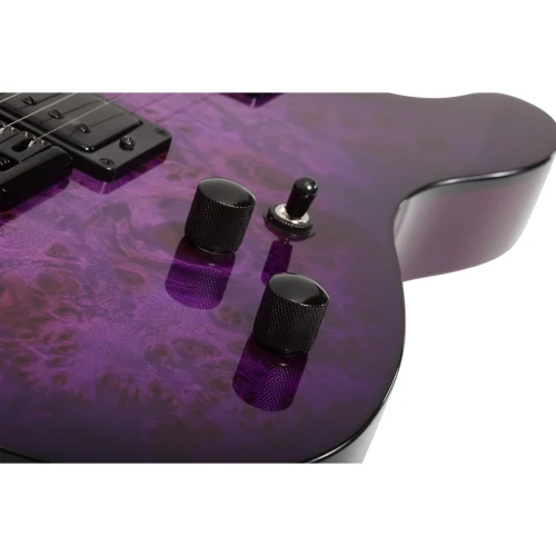 Schecter PT Standard Elektro Gitar (Purple Burst Burl) 5