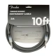 Fender Ombré Düz/Düz Uçlu 3m Silver Smoke Enstrüman Kablosu 1