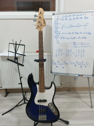 Aspire Bass gitar 4 telli - 2 single manyetik 1