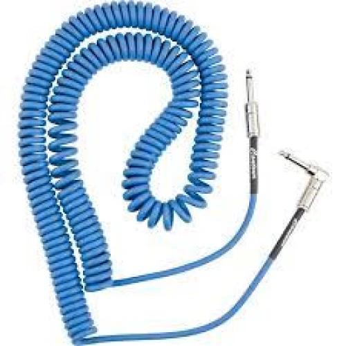 Fender Contour Serisi Coil 9m Lake Placid Blue Spiral Enstrüman Kablosu 2