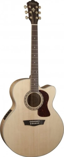 Washburn HJ40SCE Heritage 40 Seris Jumbo Kasai Elektro Akustik Gitar 1