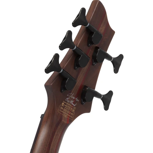 Schecter Charles Berthoud CB Series 5 Telli Bas Gitar (See Thru Black Satin) 8