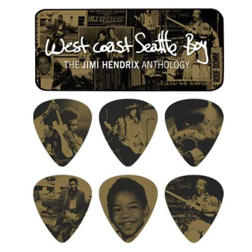 Jim Dunlop Jimi Hendrix West Coast 6lı Pena Seti (Heavy) 1