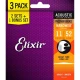 Elixir 16544 Nanoweb Phosphore Bronze Akustik Gitar Teli (11-52) 1
