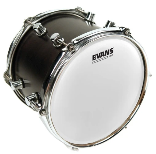 EVANS B13UV1 13" DERİ TOM VE TRAMPET KUMLU BEYAZ TEK KAT 1