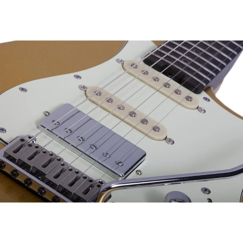 Schecter Nick Johnston Traditional HSS 10th Anniversary Elektro Gitar (Atomic Saffron) 2