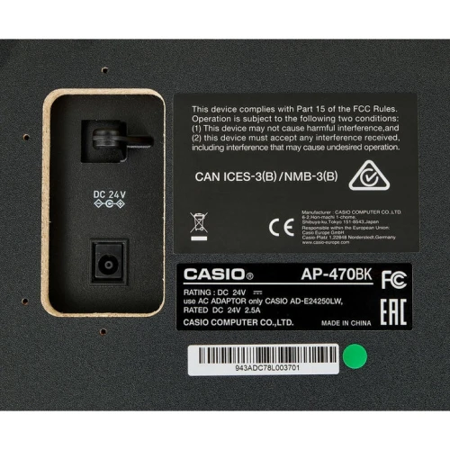 Casio AP-470 Dijital Piyano (Mat Siyah) 10