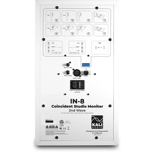 Kali Audio IN-8 V2 ( 2nd Wave ) 8" Stüdyo Monitörü (Beyaz) 5